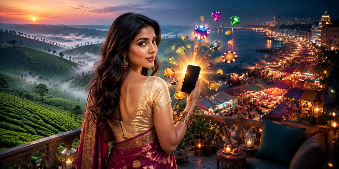রাজশাহীর চা বাগানে বসে ভার্চুয়াল স্পোর্টস বেটিং উপভোগ করছেন একজন